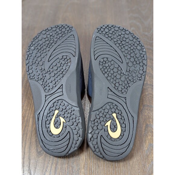 OluKai Nalu Slide Sandals Mens 8 Navy Gray Adjustable Strap Logo Lightweight main image 15